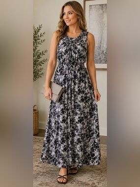 faded glory maxi dress Vintage 90's Faded Glory Denim Maxi Dress